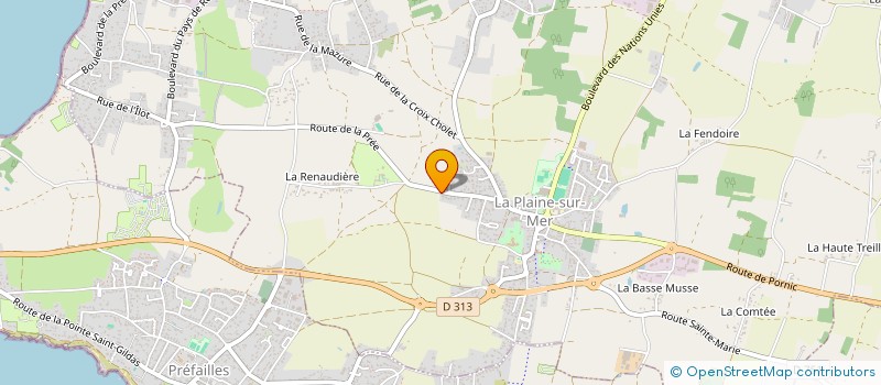 localisation de l'entreprise HURLEVENT  PREFAILLES