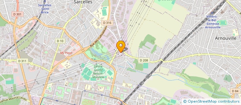 localisation de l'entreprise HURON DISTRIBUTION à SARCELLES