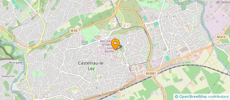 localisation de l'entreprise HURON DISTRIBUTION P.H.E à CASTELNAU-LE-LEZ