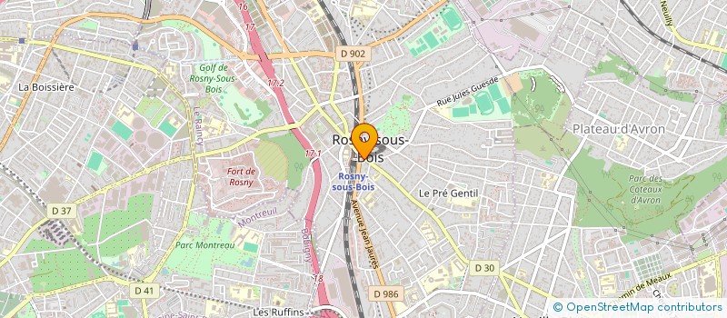 localisation de l'entreprise HURRI à ROSNY-SOUS-BOIS