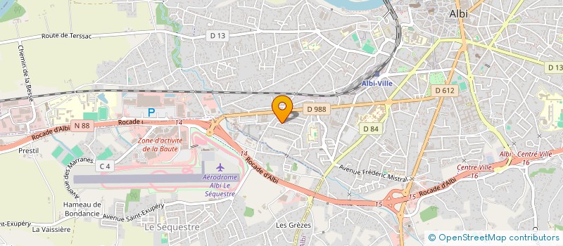 localisation de l'entreprise HURRICANE à ALBI