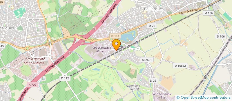 localisation de l'entreprise HURRICANE PARKS FRANCE  BAILLARGUES