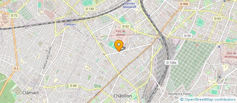 localisation de l'entreprise HURRICANES  CHATILLON