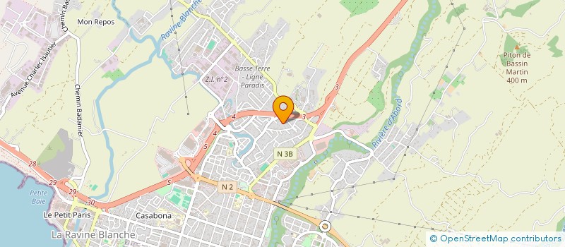 localisation de l'entreprise HURSON IMMOBILIER à SAINT-PIERRE