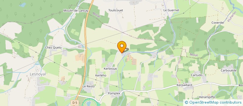 localisation de l'entreprise HURTEBISE à QUESTEMBERT
