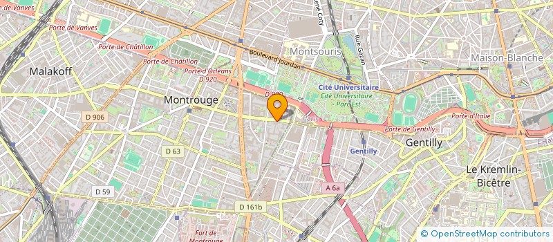 localisation de l'entreprise HURTEL BERTHOLIN à MONTROUGE
