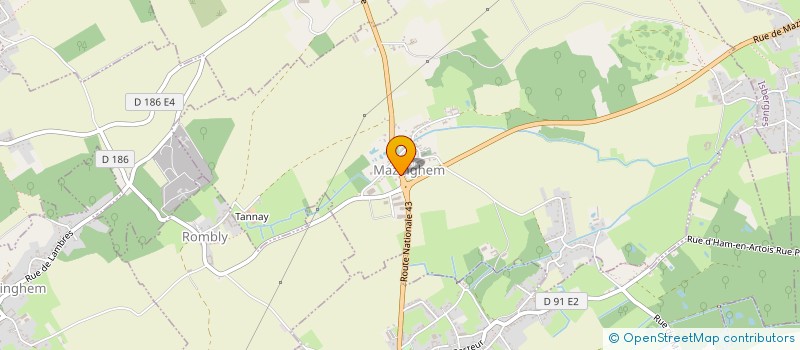 localisation de l'entreprise HURTEVENT ARNAUD  RACQUINGHEM