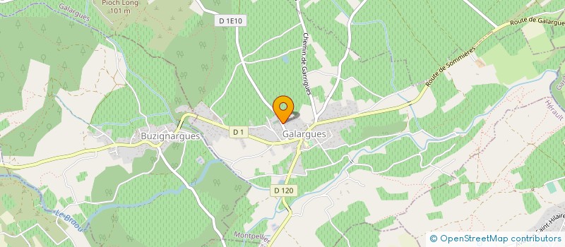 localisation de l'entreprise HURTHEMEL  GALARGUES