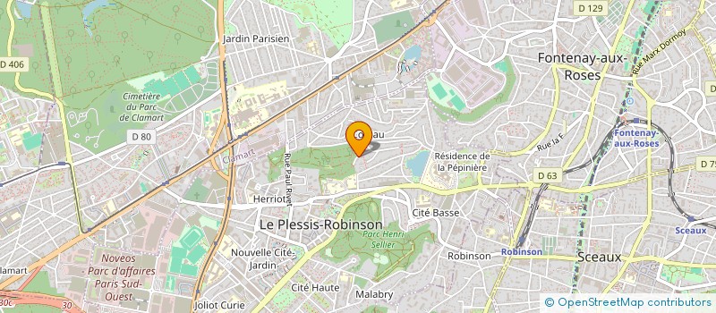 localisation de l'entreprise HURVOIS IMMOBILIER à LE PLESSIS-ROBINSON