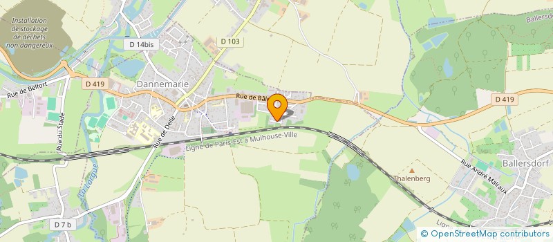 localisation de l'entreprise HUSANDI  DANNEMARIE