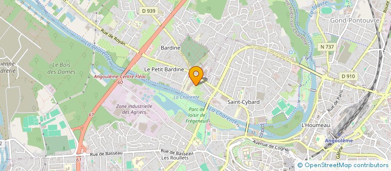 localisation de l'entreprise HUSINALO à ANGOULEME