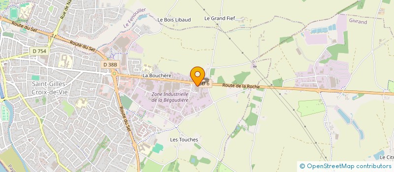 localisation de l'entreprise HUSIO à SAINT-GILLES-CROIX-DE-VIE