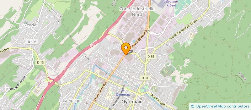 localisation de l'entreprise HUSKY INJECTION MOLDING SYSTEMS à OYONNAX
