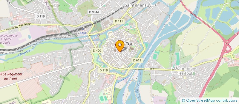 localisation de l'entreprise HUSNE à TOUL