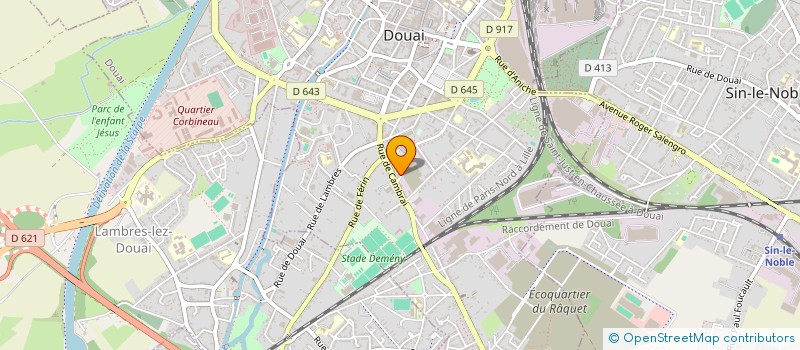 localisation de l'entreprise HUSQUIN MOTO SHOP à DOUAI