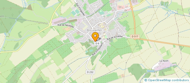 localisation de l'entreprise HUSS SARL  BOUXWILLER