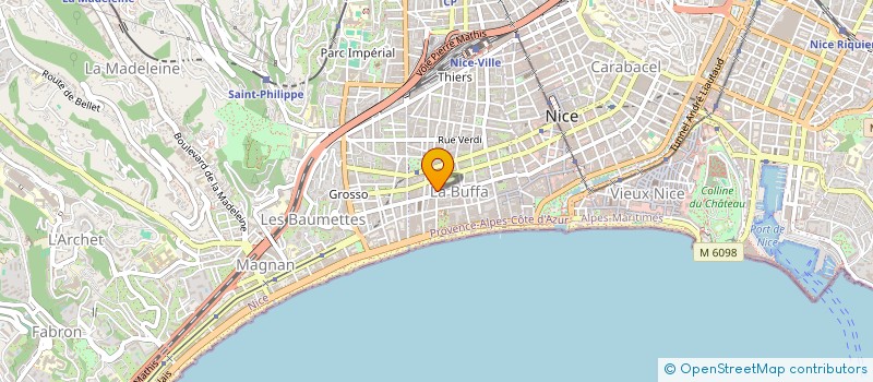 localisation de l'entreprise HUSSARD à NICE