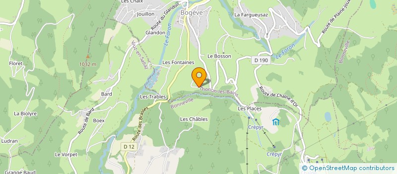 localisation de l'entreprise HUSSE LES 2 VALLEES  BOGEVE