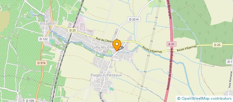 localisation de l'entreprise HUSSON TRAITEUR  GILLY-LES-CITEAUX