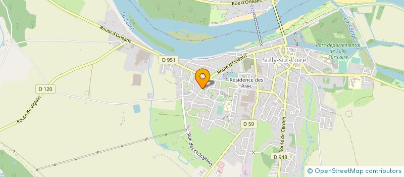 localisation de l'entreprise HUSSONNOIS à SULLY-SUR-LOIRE