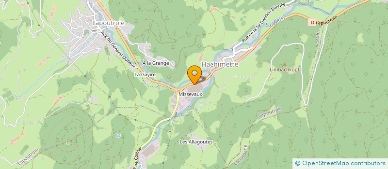 localisation de l'entreprise HUSSOR SA à LAPOUTROIE
