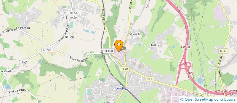 localisation de l'entreprise HUSTACH à FLEURIEUX-SUR-L'ARBRESLE