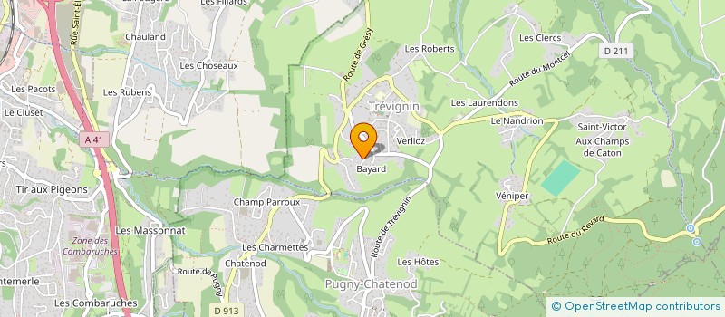 localisation de l'entreprise HUSTLE CAPITAL  TREVIGNIN