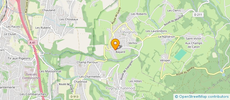 localisation de l'entreprise HUTCH  TREVIGNIN