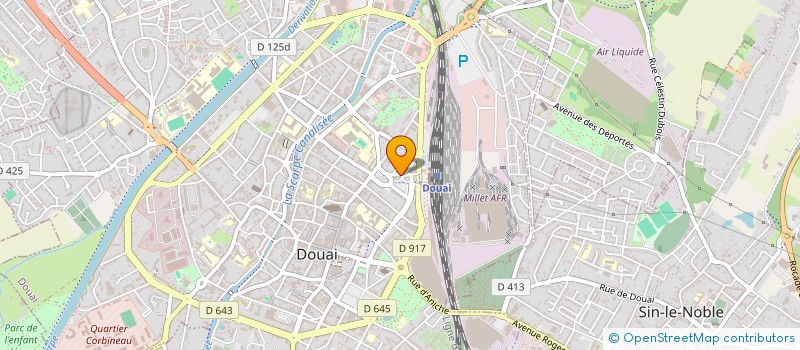 localisation de l'entreprise HUTCH à DOUAI