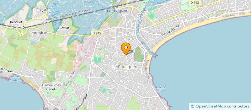 localisation de l'entreprise HUTEAU 2015  LE POULIGUEN