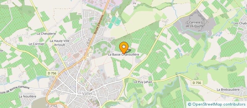 localisation de l'entreprise HUTEAU-BOULANGER à VALLET