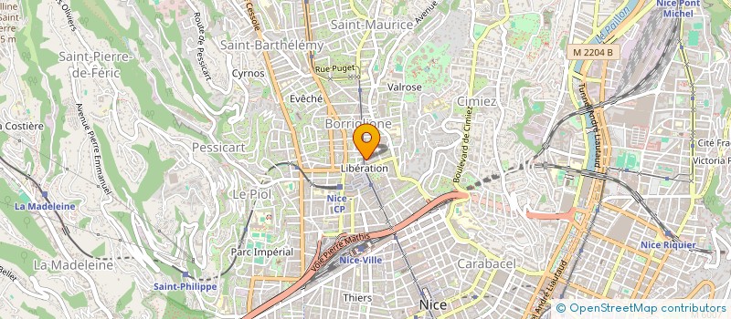 localisation de l'entreprise HUTHEA  NICE