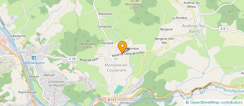 localisation de l'entreprise HUTIJU à MONTJOIE-EN-COUSERANS