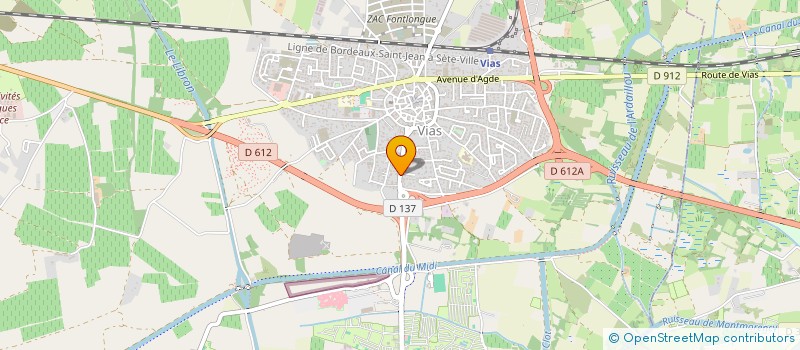 localisation de l'entreprise HUTIN  VIAS