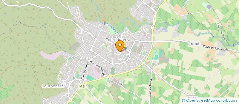 localisation de l'entreprise HUTIN  COURNONTERRAL