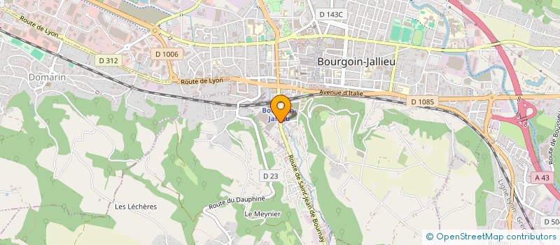 localisation de l'entreprise HUTOPRO à BOURGOIN-JALLIEU