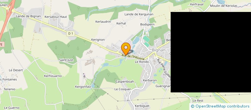 localisation de l'entreprise HUTTEPAIN BRETAGNE  BIGNAN
