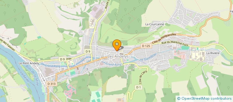 localisation de l'entreprise HUVE PERE ET FILS SA à LES ANDELYS