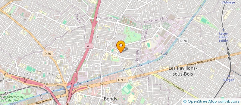 localisation de l'entreprise HUVEDER  BONDY