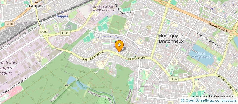 localisation de l'entreprise HUVET-CORON  MONTIGNY-LE-BRETONNEUX