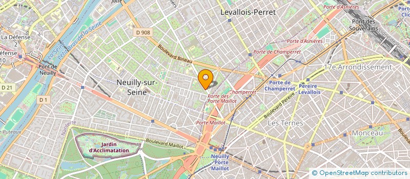 localisation de l'entreprise HUWIP à NEUILLY-SUR-SEINE