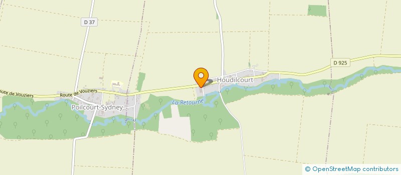 localisation de l'entreprise HUYET DOMINIQUE  HOUDILCOURT