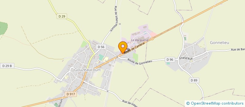 localisation de l'entreprise HUYON TOIT à GOUZEAUCOURT
