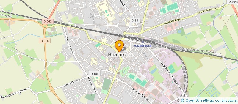localisation de l'entreprise HUYSSEN  HAZEBROUCK