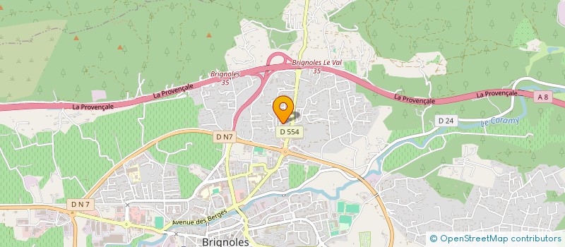 localisation de l'entreprise HUZO à BRIGNOLES