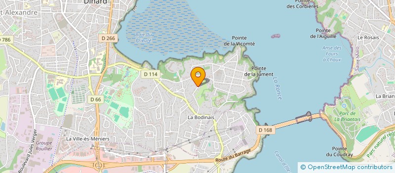 localisation de l'entreprise HV ALBERT  DINARD