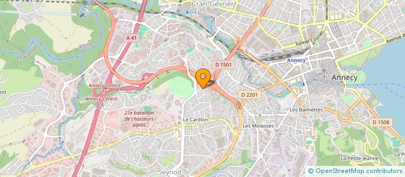 localisation de l'entreprise HV CONSEIL ET FORMATION à ANNECY