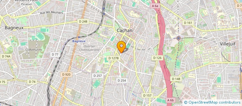 localisation de l'entreprise HV DEV  CACHAN