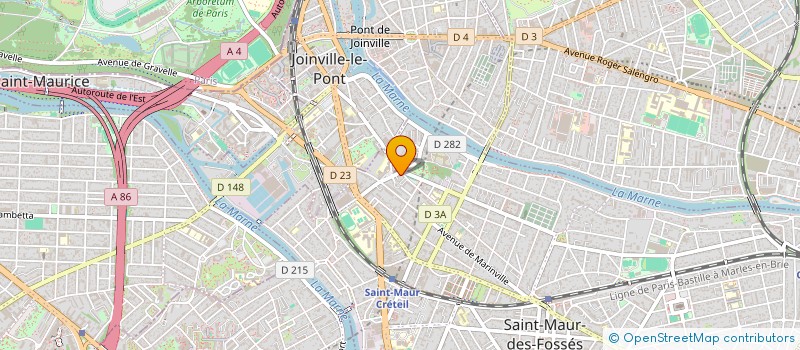 localisation de l'entreprise HV ENGINEERING à ST MAUR DES FOSSES