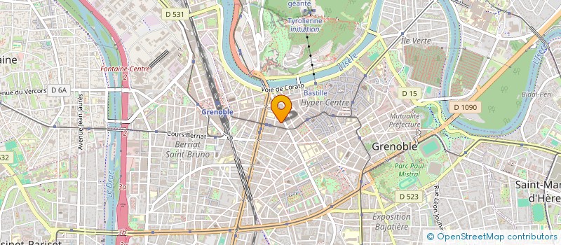 localisation de l'entreprise HV GRENOBLE à GRENOBLE